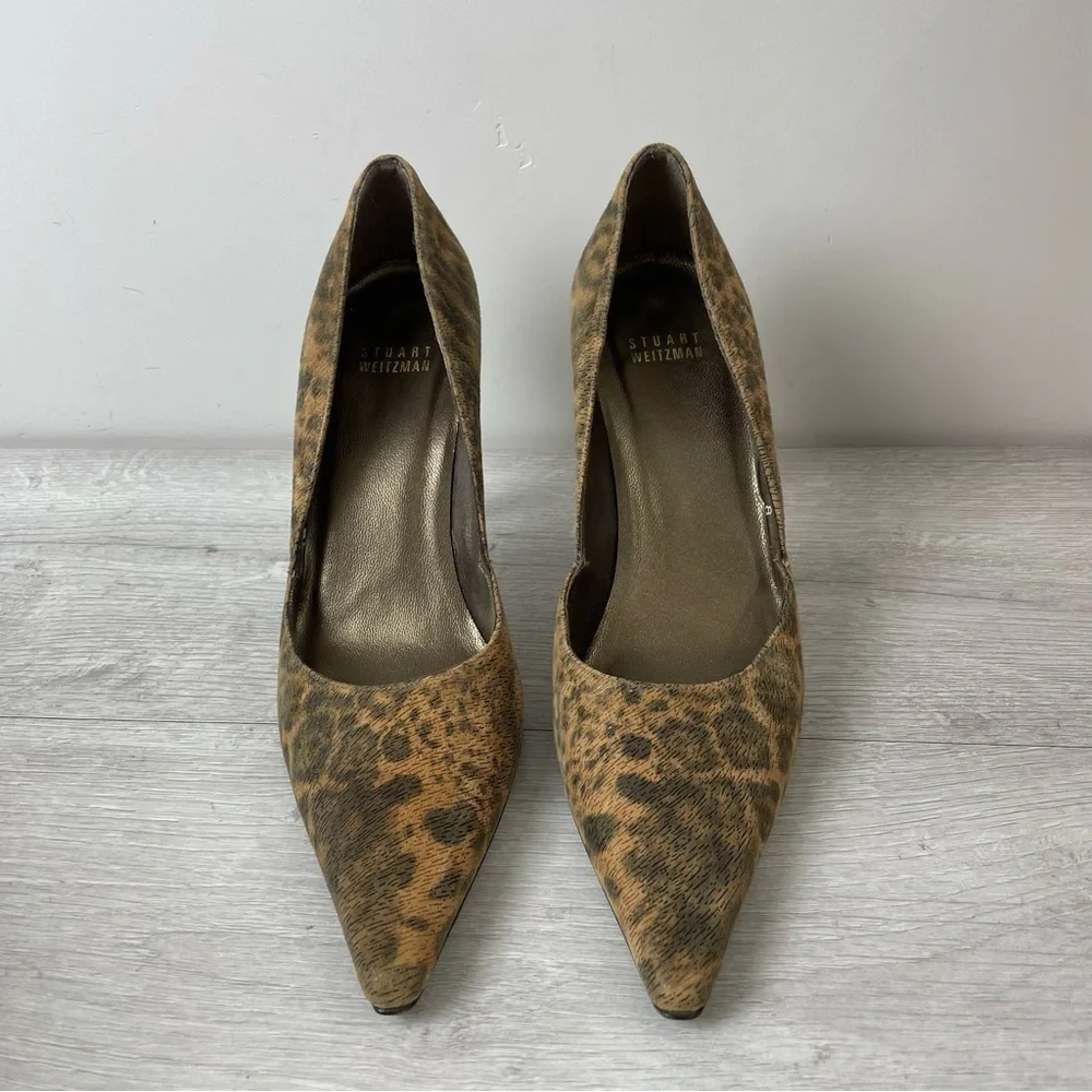 Stuart Weitzman Stiletto Animal Print Heels Size 8